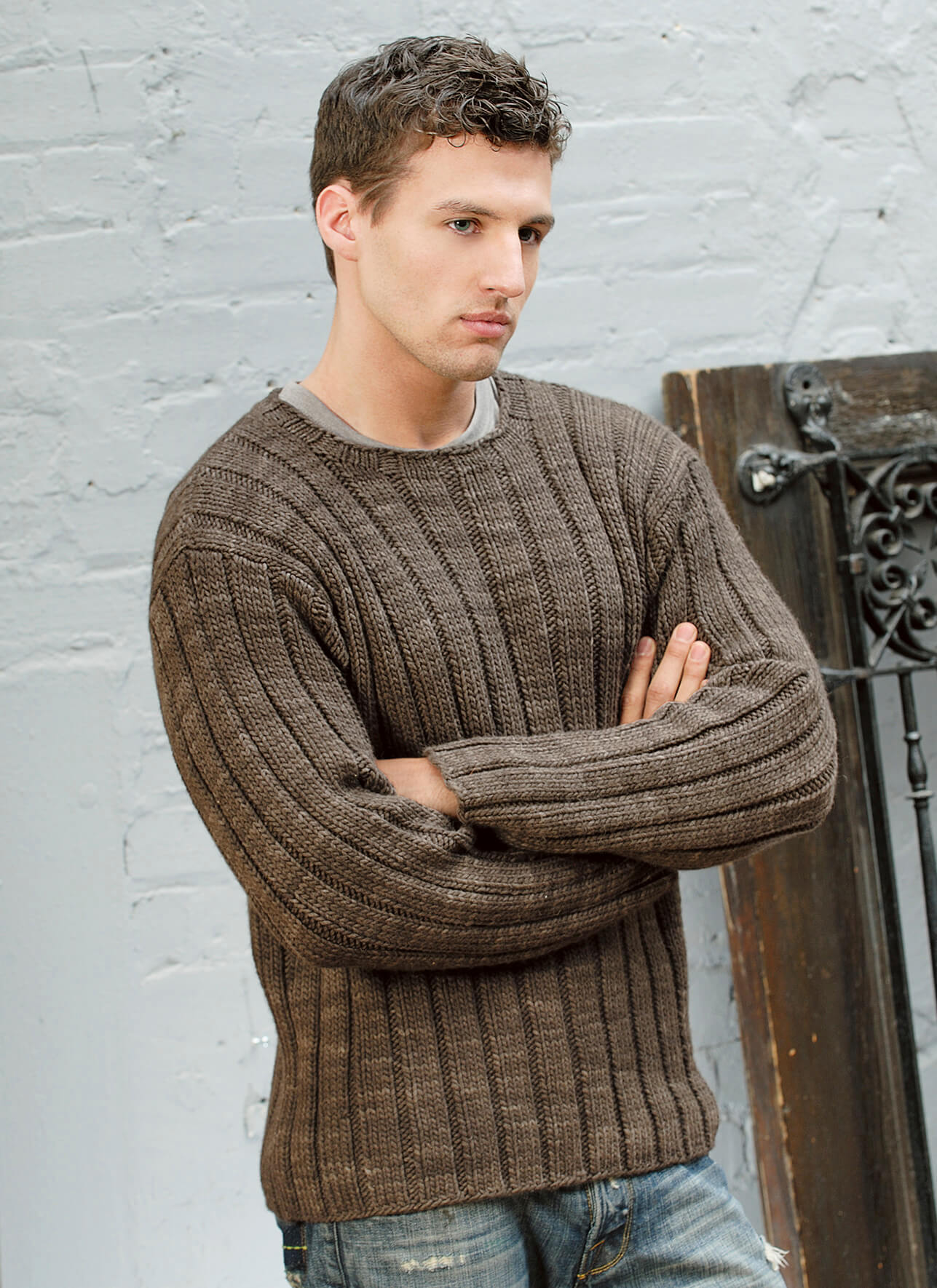 Rib Knit Sweater Mens | medicproapp.com