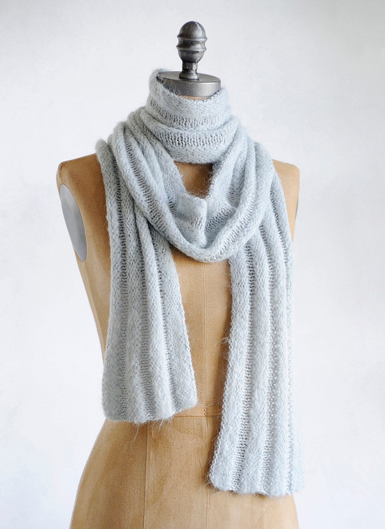 silk scarf knitting pattern